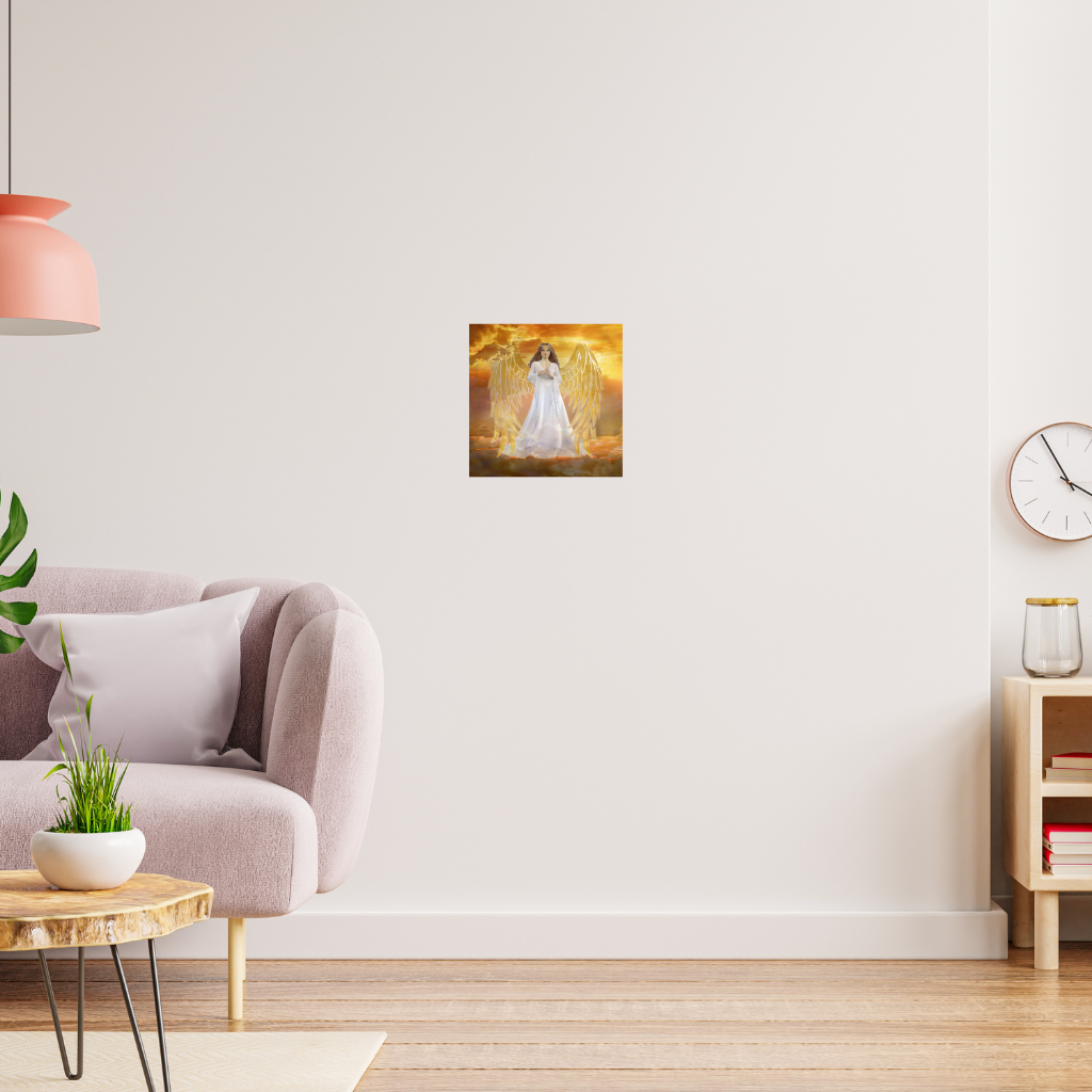 „Engel der Fülle“ – Metallwandbild mit goldenen Flügeln – Himmlische Gnade - Image 3