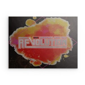 Wir brauchen eine Revolution" Metall-Wandkunst – Ausdrucksstarkes Statement-Piece