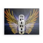 „Spirit Wings“ Metallwandbild – Kreativer Ausdruck & Freiheit