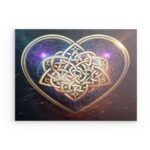 Metallwandkunst „Keltischer Knoten Herz“ – Ewige Liebe & Tradition