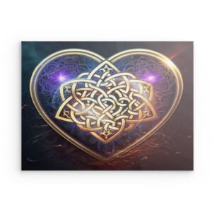 Metallwandkunst „Keltischer Knoten Herz“ – Ewige Liebe & Tradition