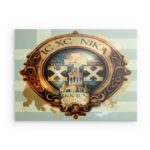 „IC XC NIKA“ Metallwandbild Kirche & Kreuz – Griechisch-christliches Erbe
