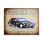 Metallwandbild „Traction Avant“ – Klassisches Citroën-Autodekor