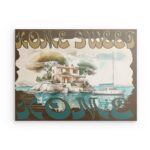 „Home Sweet Home“ – Gemütliches Metallwandbild – Rustikales Bauernhaus-Willkommensdekor