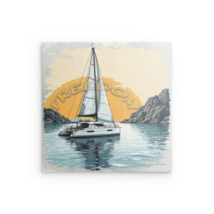 Segelfreiheit: Katamaran-Sonnenuntergangsflucht