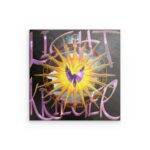 Lichtknoten Metallwandbild – Goldenes Lichtenergie-Mandala-Dekor