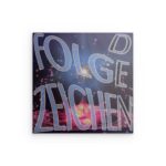 Follow the Signs Sternlotus Metallwandbild – Neon-Kosmisches Dekor