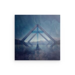Glaube Faith Horizon Metallwandbild – Spirituelles Landschaftsdekor