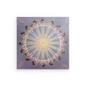 Metall-Wandbild „Spoke Sun Universe Mandala“ – Kaleidoskop-Dekoration