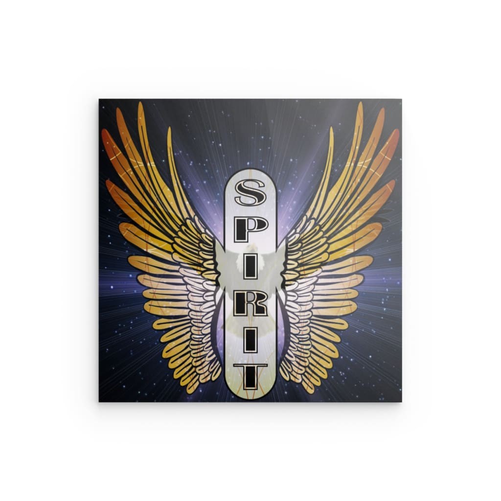 Spirit Wings Metallwandbild – Engelhafte Inspiration