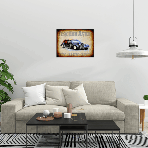 Metallwandbild „Traction Avant“ – Klassisches Citroën-Autodekor - Image 2