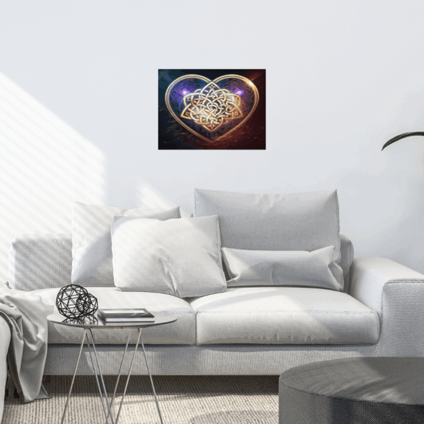 Metallwandkunst „Keltischer Knoten Herz“ – Ewige Liebe & Tradition - Image 4