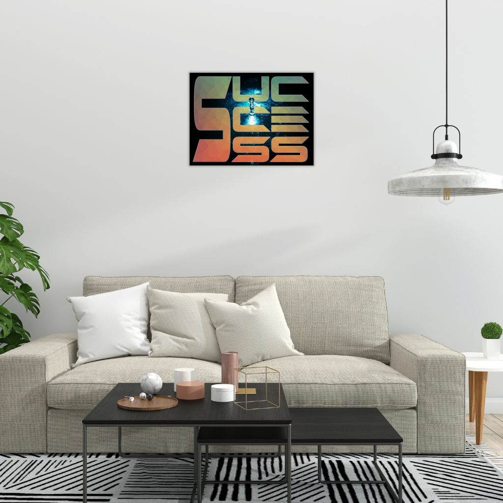''Erfolg'' Wassertropfen Metall-Wandbild – Dynamisch - Image 2