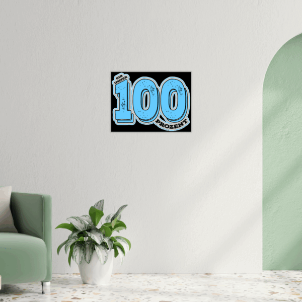 Gib Immer 100 Prozent“ Metallwandbild – Ultimatives Motivationsdekor - Image 4