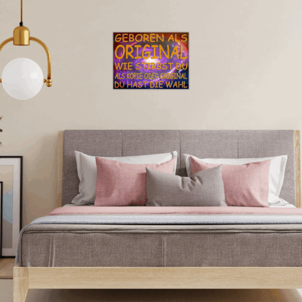 "Geboren als Original" Metall-Wandkunst – Ausdruck eines einzigartigen Lebensstils - Image 2