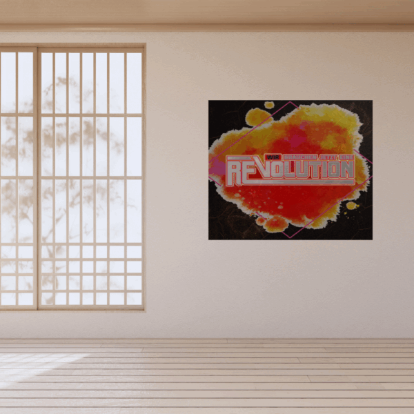 Wir brauchen eine Revolution" Metall-Wandkunst – Ausdrucksstarkes Statement-Piece - Image 3