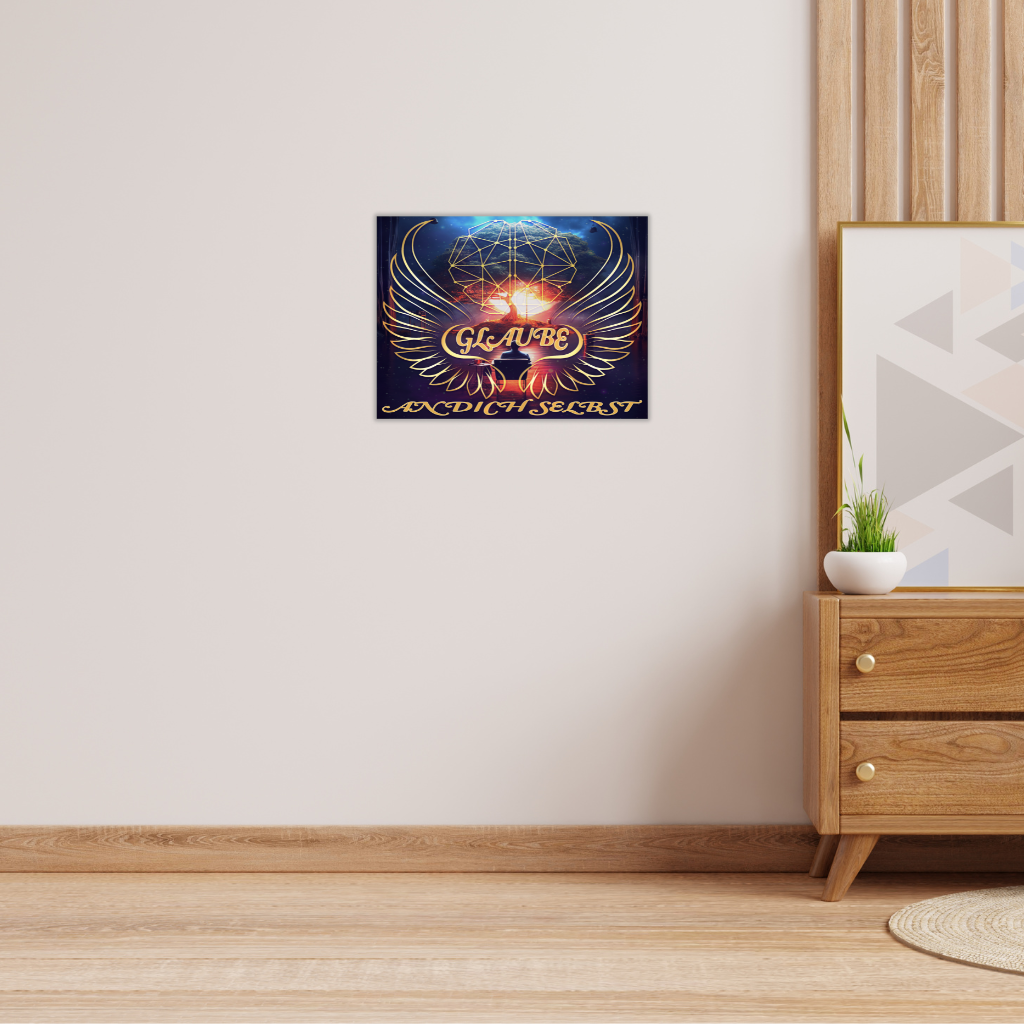 „Glaube an dich selbst“ Metallwandbild – Selbstbewusstsein stärkendes Dekor - Image 2