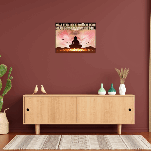 „Alles ist möglich“ Metallwandbild – Willenskraft & Erfolgsgeheimnis - Image 3