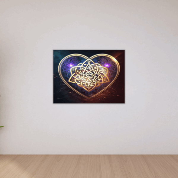 Metallwandkunst „Keltischer Knoten Herz“ – Ewige Liebe & Tradition - Image 2