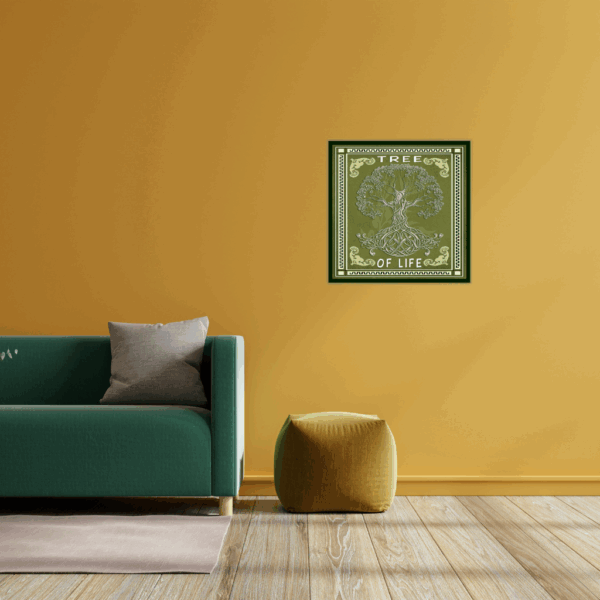 Keltischer Lebensbaum – Metallwandbild – Antikes Symbol - Image 2