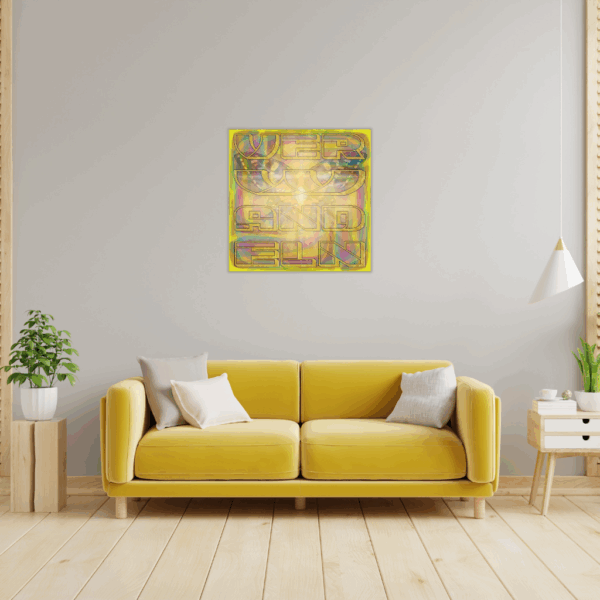 Verwandeln Transform Schmetterling Metallwandbild – Abstraktes goldenes Dekor - Image 2
