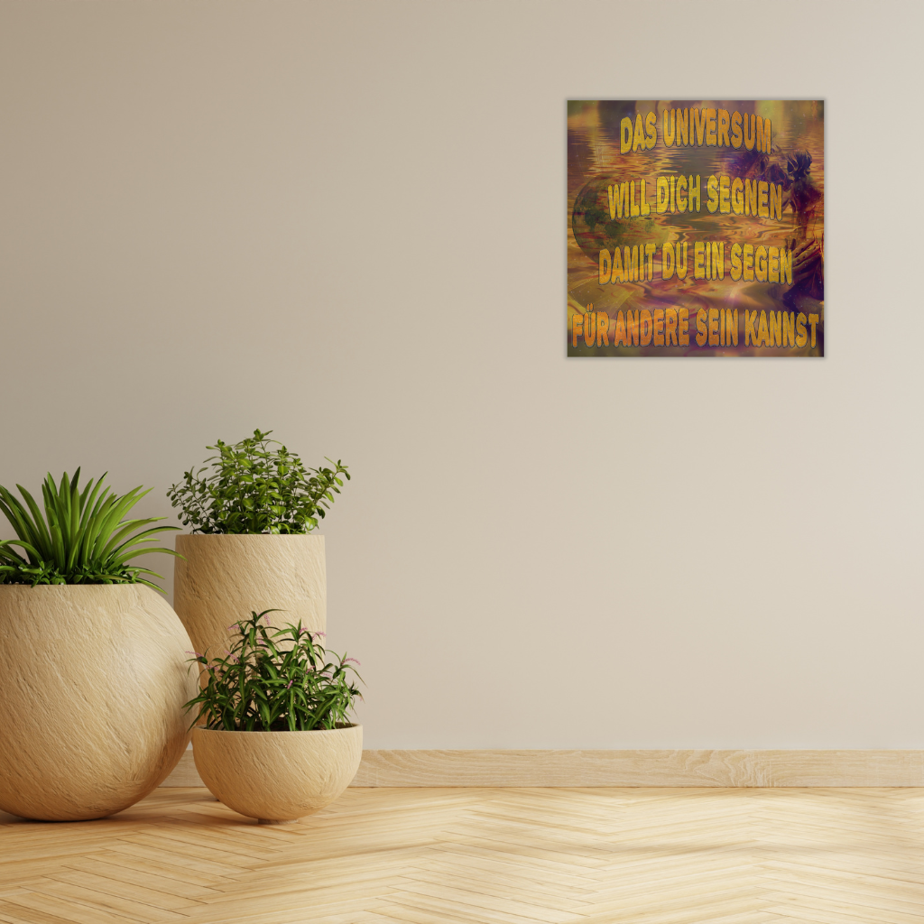 Metallwandbild „Universum Blessing“ – Inspirierende Dekoration - Image 4