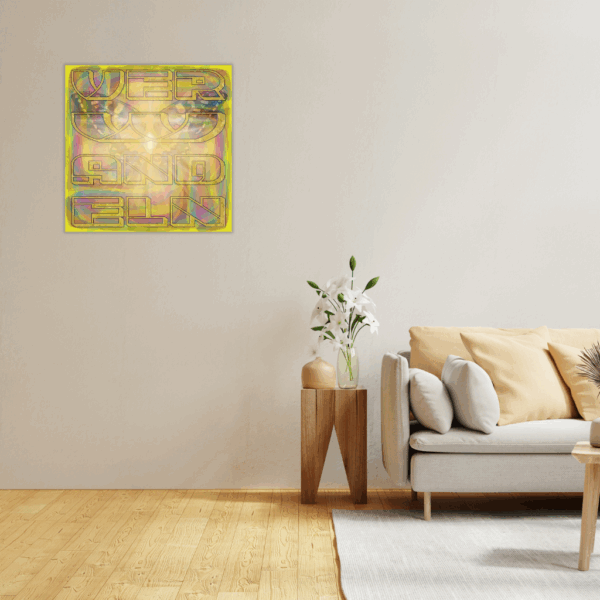 Verwandeln Transform Schmetterling Metallwandbild – Abstraktes goldenes Dekor - Image 3