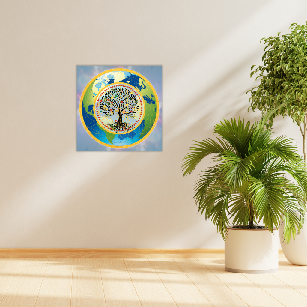Metall-Wandbild „Lebensbaum“ – Global Harmony Decor - Image 2
