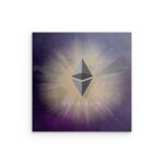 Ethereum Cosmic Universe Metallwandbild – Global Crypto Impact Design