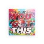 „GOTTA CATCH 'EM ALL! YOU GOT THIS“ Catchball-Wandkunst aus Metall – motivierende Gaming-Deko