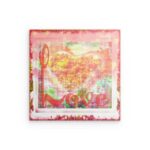 Abstraktes Graffiti „LOVE“-Herzen-Metallwandbild – Urban Style Decor