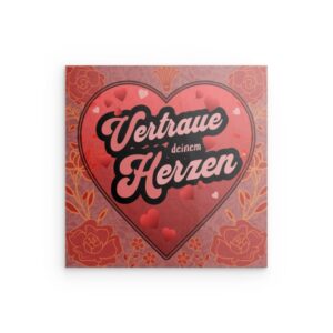 EIAM SO SEGSIE – Metallwandbild mit fettem Goldtext – Ausdrucksstarkes abstraktes Design