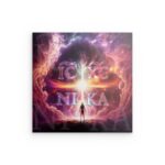 „IC XC NI KA“ Kosmisches Kreuz Metallwandkunst – Spirituelles Design des göttlichen Universums