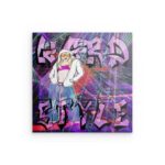 „HARDSTYLE BABY“ Urban Rave Chic Metallwandkunst – Graffiti Street Style