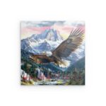 „HEIMATLIEBE“ Metallwandbild „Deutscher Patriotismus“ mit Adler – Majestätische Berglandschaft