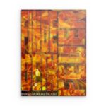 „Fang An“ – Motivierende Metallwanddekoration mit dem deutschen Schriftzug „Start Now“ – Aktions- und Initiative-Dekor