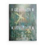 „Glücklich!“ Meditations-Wandbild aus Metall – Deko für Glück und innere Ruhe