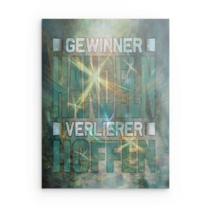 „Glücklich!“ Meditations-Wandbild aus Metall – Deko für Glück und innere Ruhe