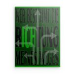 „Sei ein Löwe“ – inspirierendes Metallwandbild mit Löwenillustration