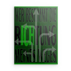 „Sei ein Löwe“ – inspirierendes Metallwandbild mit Löwenillustration