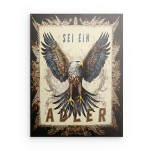 „Sei du selbst“ Abstraktes Metallbild mit fließenden Linien