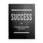 „What Success Takes“ – Metallwandbild „Ballerina Inspiration“