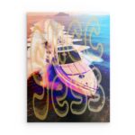 „Create The Future“ – inspirierendes Zitat auf Metallwand