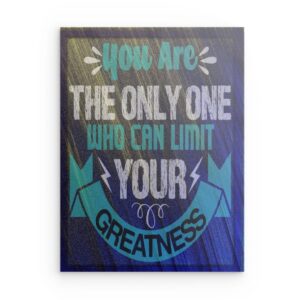 Motivierendes Metallbild „Ziel“ mit Ziel & Faust