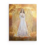 Metallwandbild „Engel der Fülle“ mit goldenen Flügelnttit