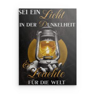 „MEDITATION“ Leuchtende Metall-Wanddekoration – Zen & spirituelles Dekor – Quadratisch (40–80 cm)