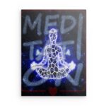 „Rad des Lichts“ Metallwandbild „Lichtrad“ – Heilige Geometrie & kosmisches Dekor – Quadratisch (40–80 cm)