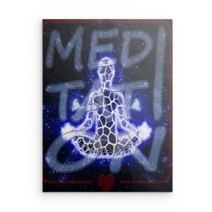 „Rad des Lichts“ Metallwandbild „Lichtrad“ – Heilige Geometrie & kosmisches Dekor – Quadratisch (40–80 cm)