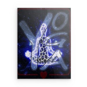 „Ich bin Feuertiger“ Feuertiger Metallwandbild – Kraftvolles und energiegeladenes Tierdekor – Quadratisch (40–80 cm)