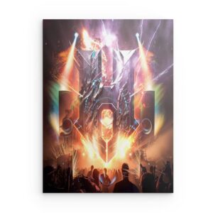 Hardstyle Live Event Explosive Metal Wandkunst – Festival Energie